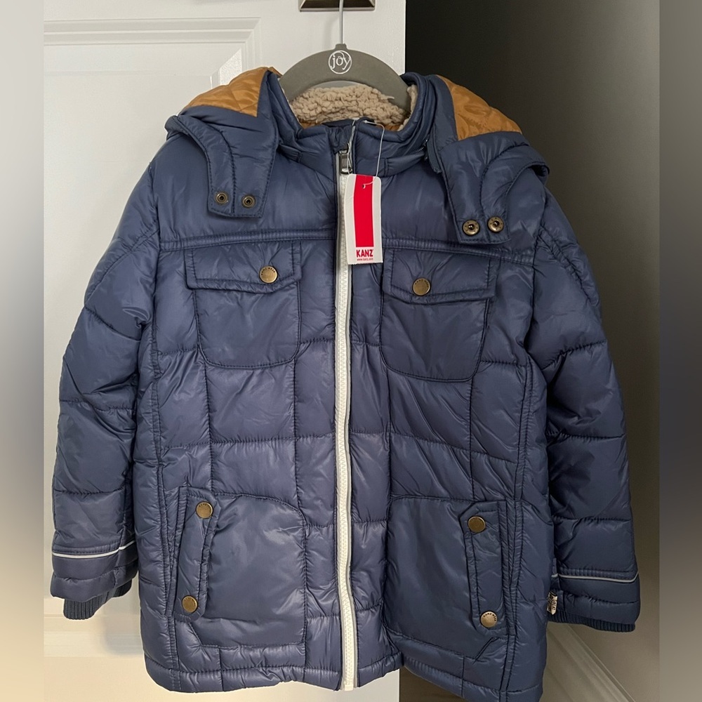 NWT Kanz Boys’ Insulated Jacket - Blue - size 5Y (brand size 110)​
